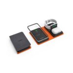 Porodo 8000mAh Folding 4-Device Charger with 10W Wireless Output Fast Charging - Black - Image 2