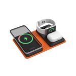 Porodo 8000mAh Folding 4-Device Charger with 10W Wireless Output Fast Charging - Black