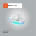 Porodo Vertical 4800 DPI Wireless Mouse - Transparent - Image 4