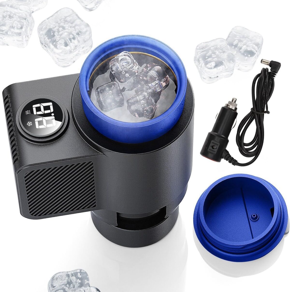 Portable Smart Car Cup Cooler And Warmer, 2-in-1 Beverage Holder - Image 1