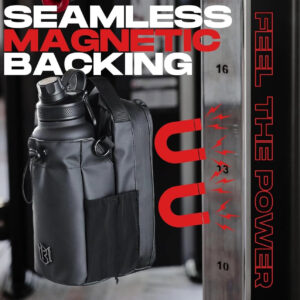 Small Magnetic Gym Crossbody Bag/Fanny Pack with Bottle & Phone Pouch - Men&Women