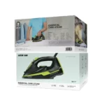 Green Lion Essential Care Steam Iron 2200W - Black and Green - Image 2