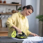 Green Lion Essential Care Steam Iron 2200W - Black and Green - Image 3