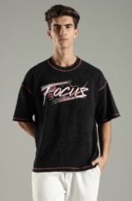 KATTIRE Focus Graphic Oversized T-Shirt - Image 2