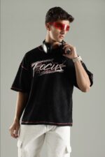 KATTIRE Focus Graphic Oversized T-Shirt