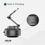 Green Lion GX-31 Auto Suction Phone Holder - Matte Black - Image 4