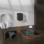 Green Lion GaN Adapter 35W 6 in 1 | 2 in 2 Cable - Black - Image 2