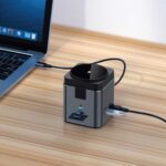 Green Lion 9 In 1 Hub Docking Station - Black - Image 2