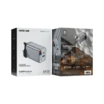 Green Lion GaN Premium UK Plug Wall Charger 40W - Gray - Image 3