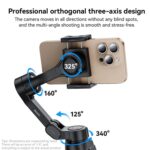 Yesido SF27 Professional 3 Axis Gimbal Stabilizer for Smartphones Black - Image 3