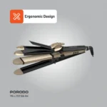 Porodo Lifestyle 4 Style Hair Iron - Black - Image 2
