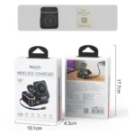 YESIDO DS38 65W Magnetic Wireless Charging Station 3-in-1 Charger with Digital Clock - Image 7