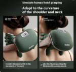 Airlandolists Heated Neck and Shoulder Massager Portable Handheld Body Massager - Image 4