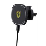 Ferrari Magnetic MagSafe Car Charger 15W Fast Charge – Black